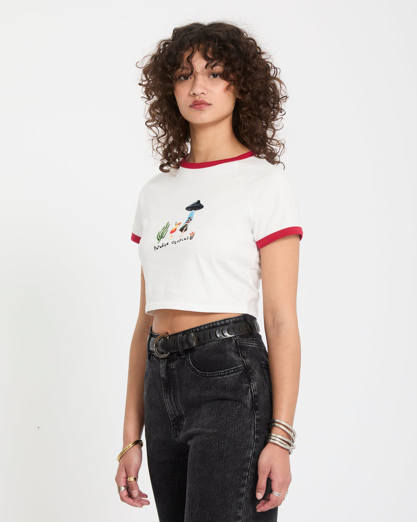Mickey Mason Crop-Top - Off White