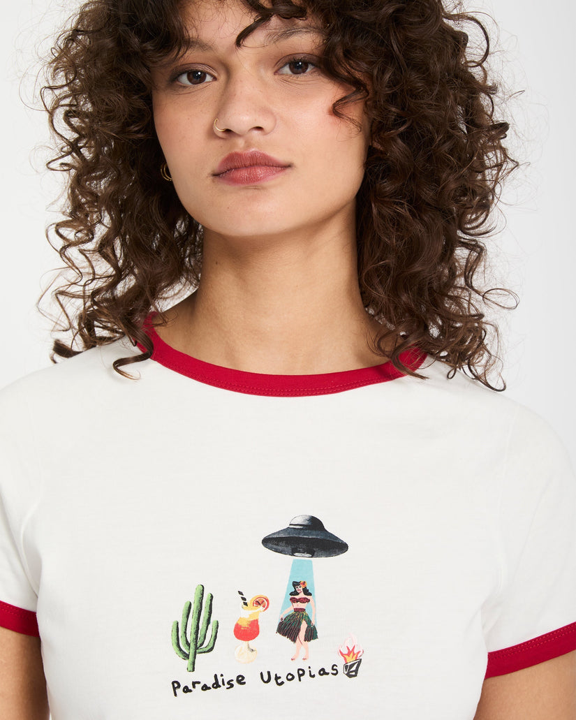 Mickey Mason Crop-Top - Off White