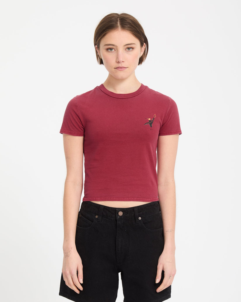 Moove On T-Shirt - Deep Red