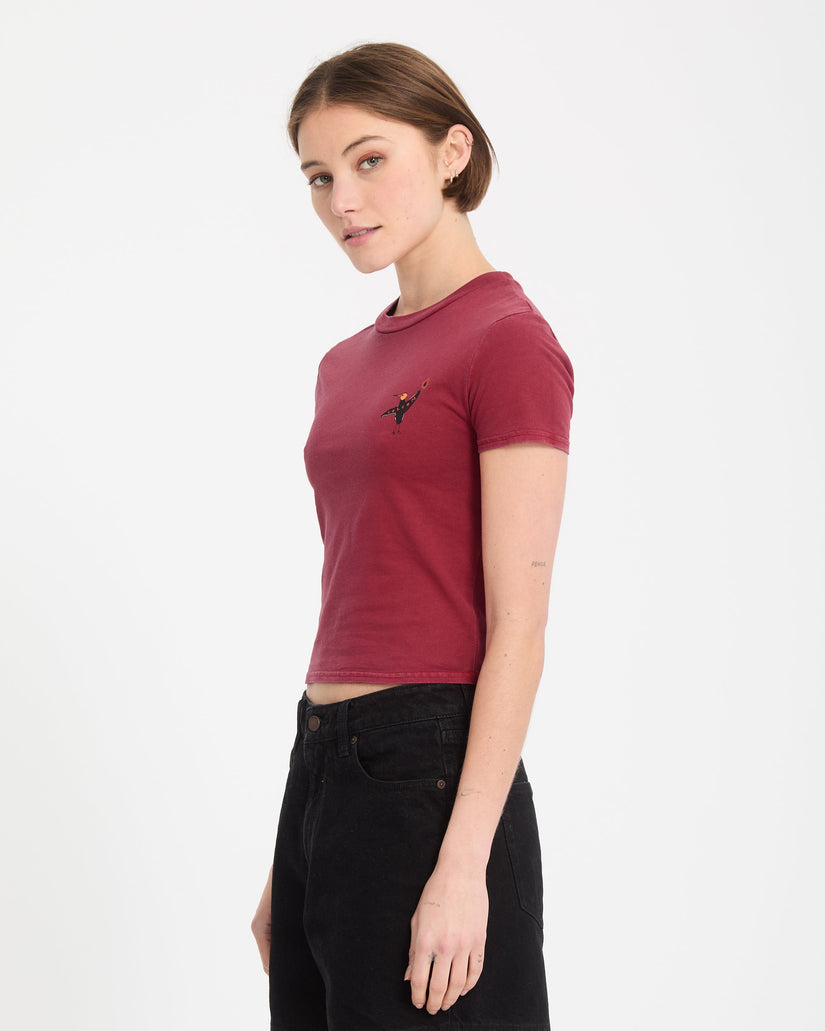 Moove On T-Shirt - Deep Red