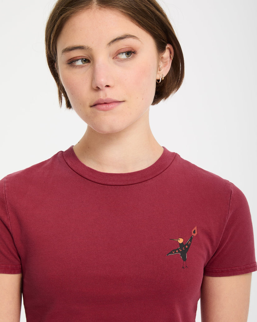 Moove On T-Shirt - Deep Red