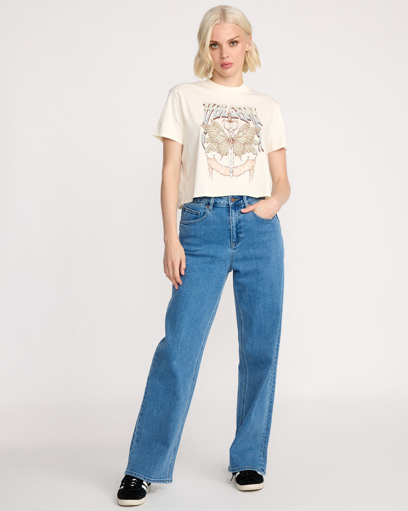 Dial Crop T-Shirt - Bone