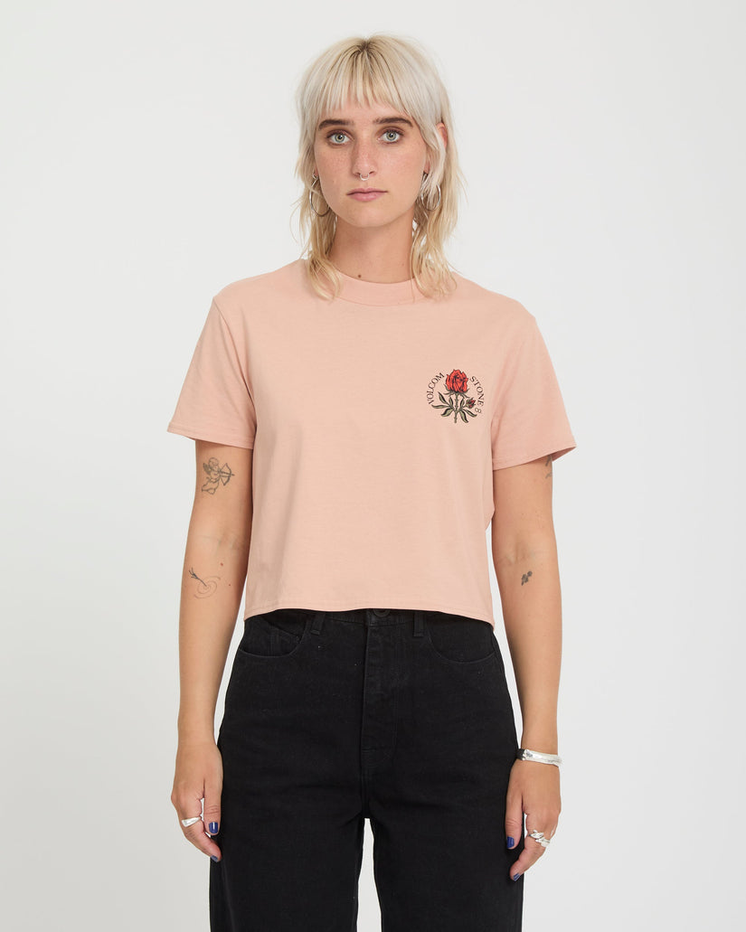 Dial Crop T-Shirt - Misty Rose