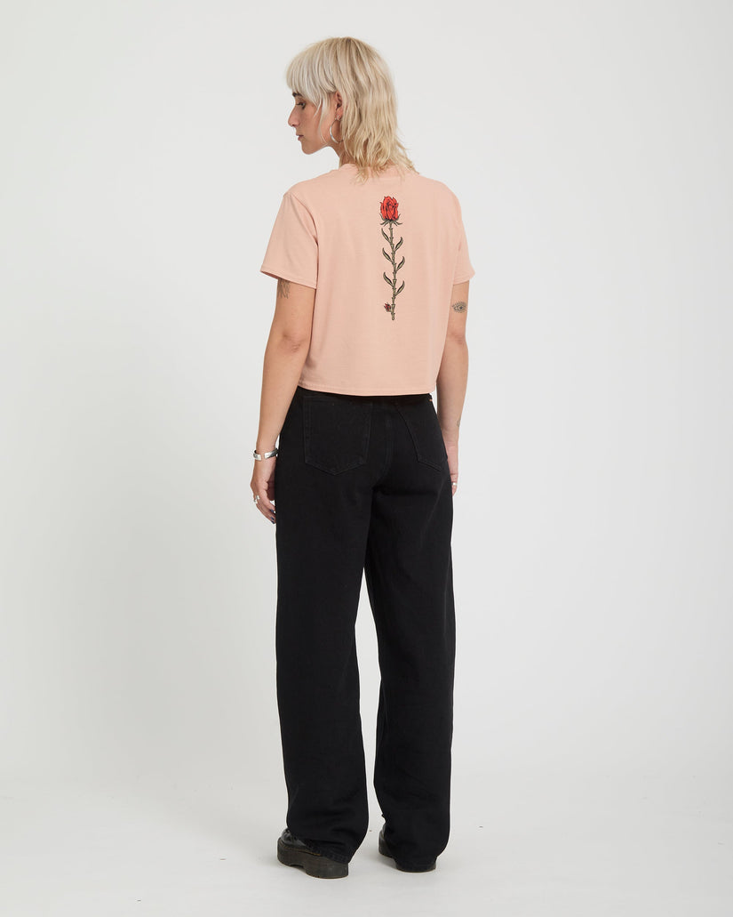 Dial Crop T-Shirt - Misty Rose