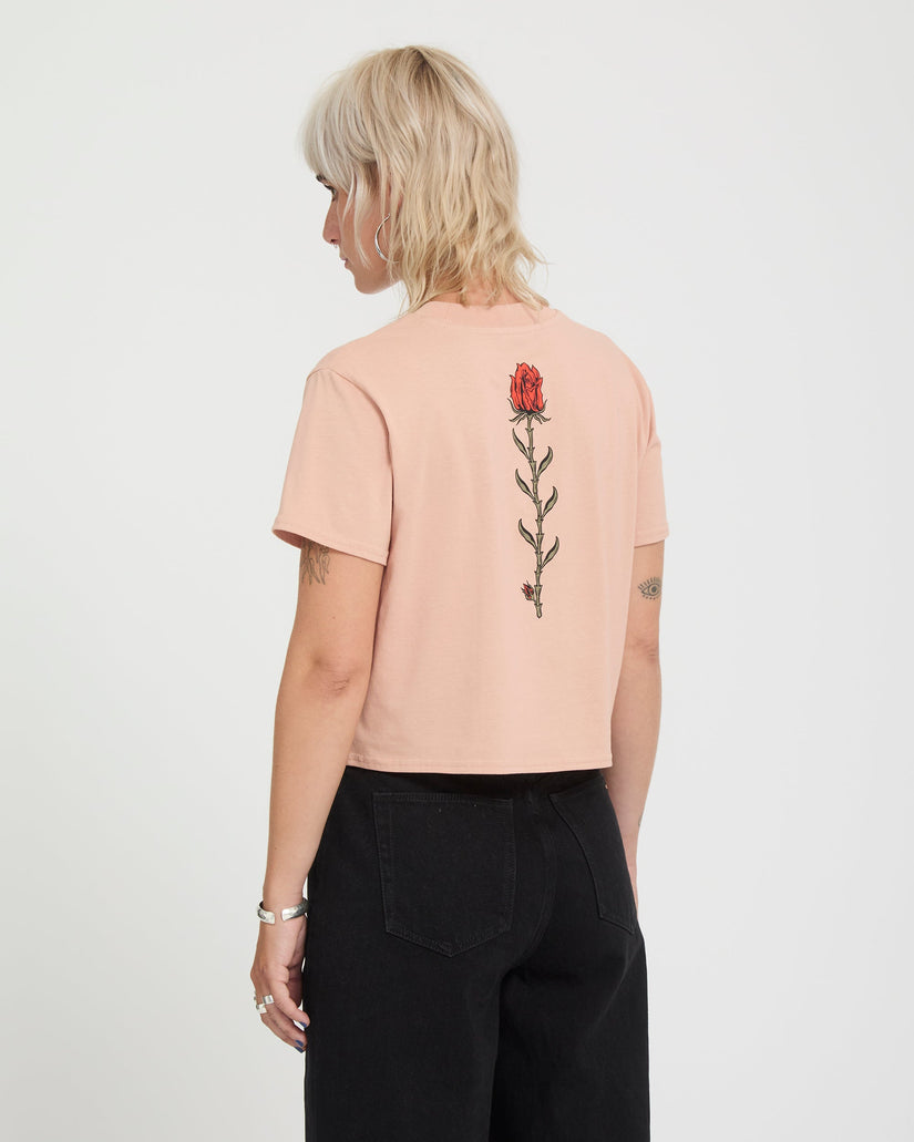 Dial Crop T-Shirt - Misty Rose