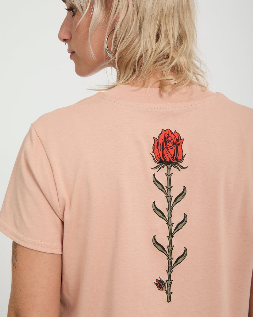 Dial Crop T-Shirt - Misty Rose