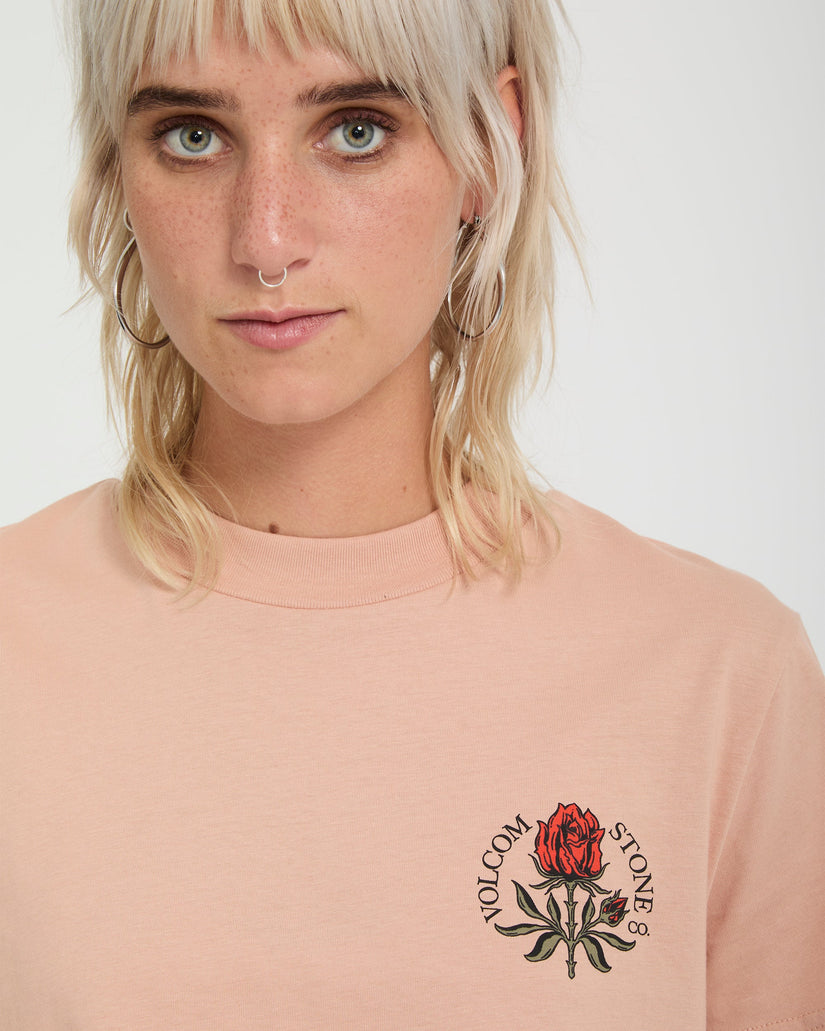 Dial Crop T-Shirt - Misty Rose