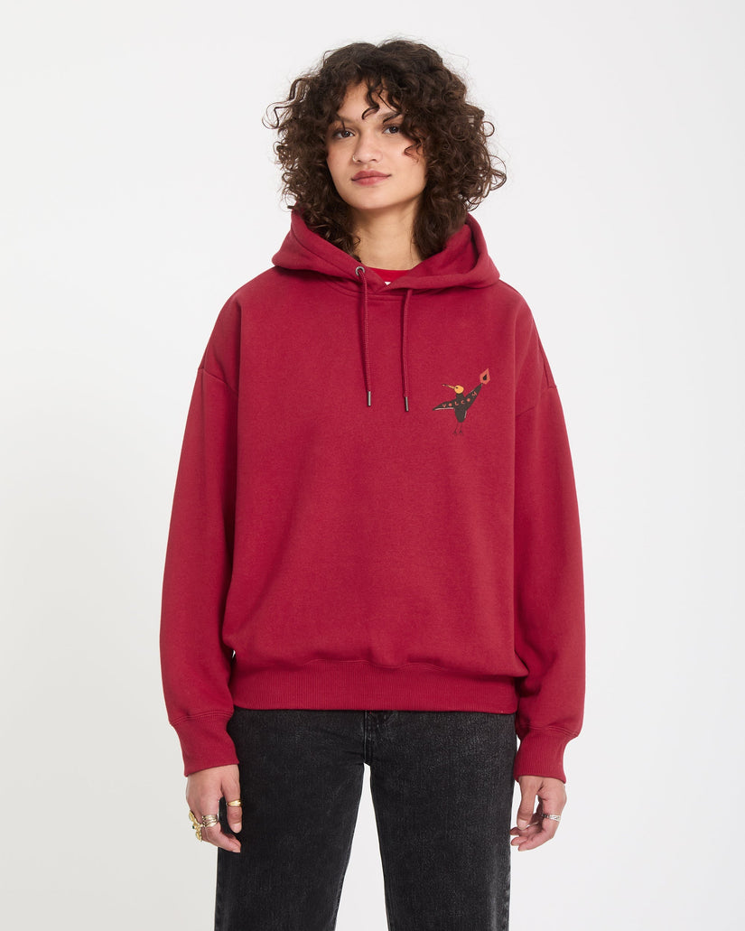 Moove On Hoodie - Deep Red