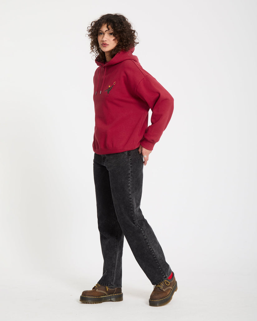 Moove On Hoodie - Deep Red