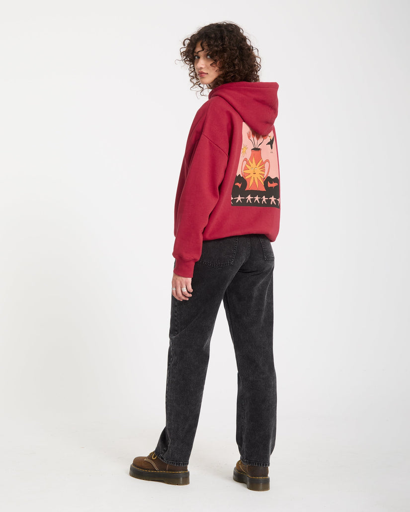 Moove On Hoodie - Deep Red