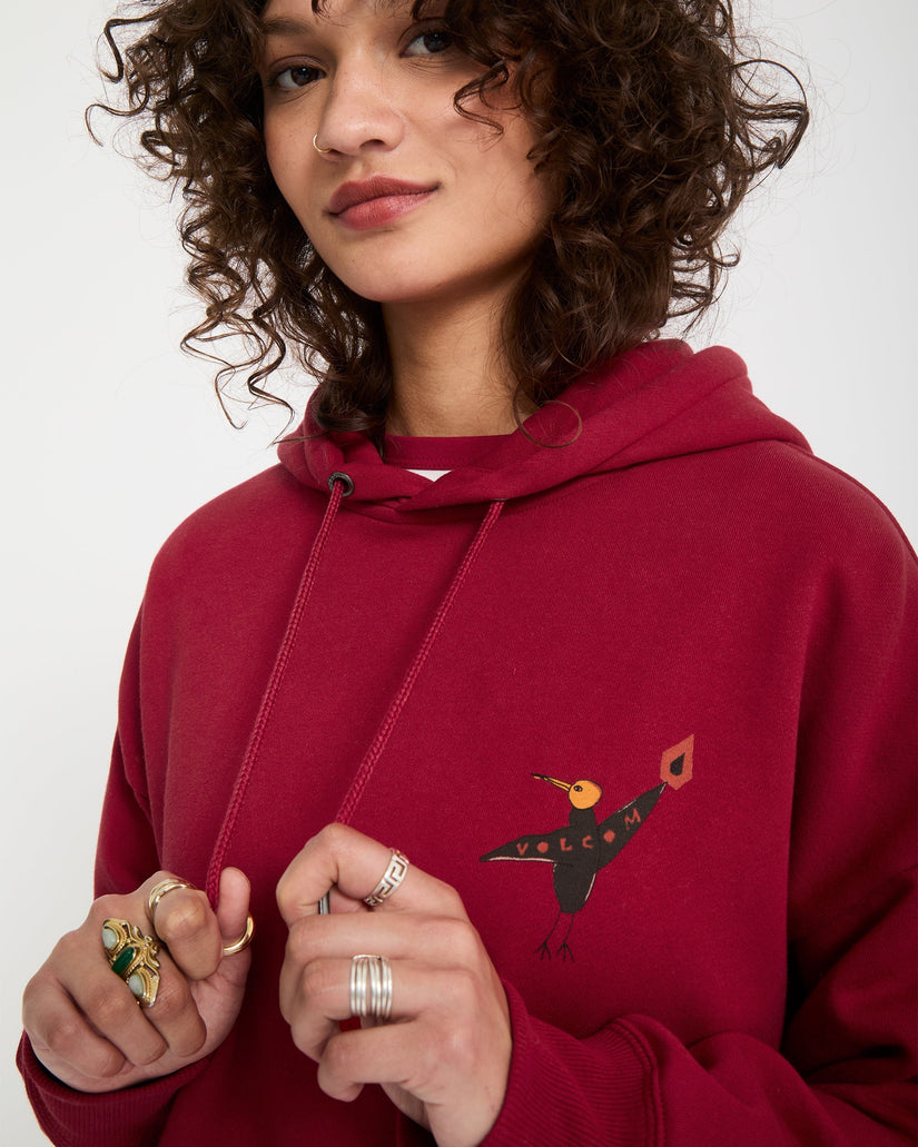 Moove On Hoodie - Deep Red