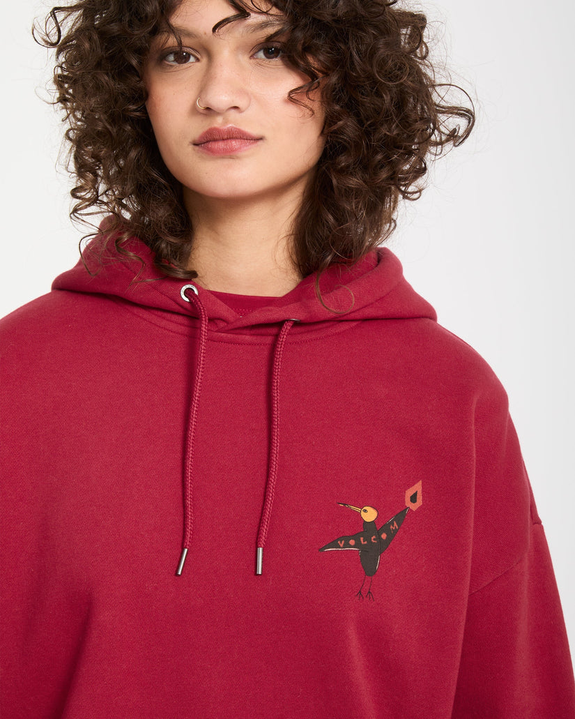Moove On Hoodie - Deep Red
