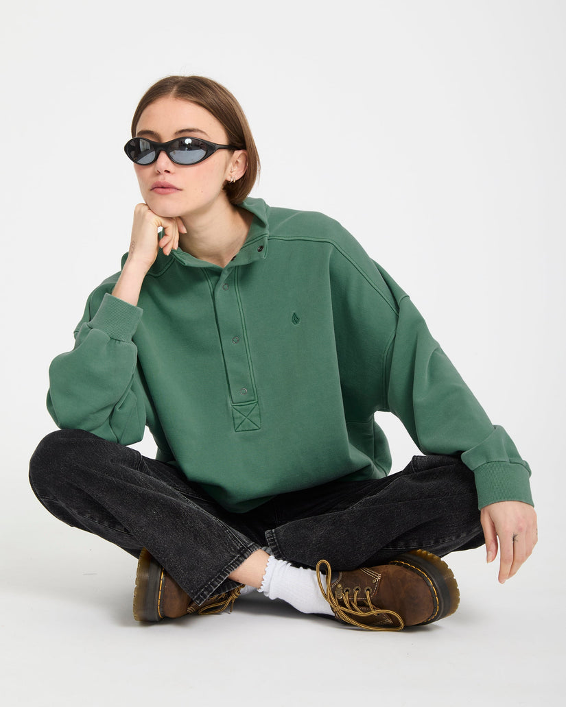Reetrostone Up Sweatshirt - Evergreen