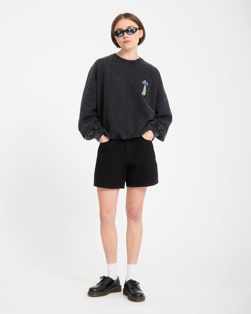 Mickey Mason Sweatshirt - Vintage Black