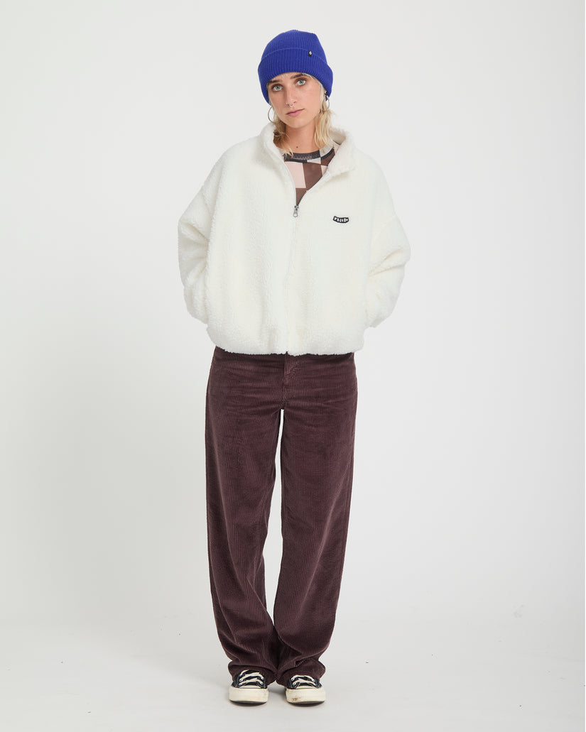 Wylding Out Sherpa Jacke - Off White