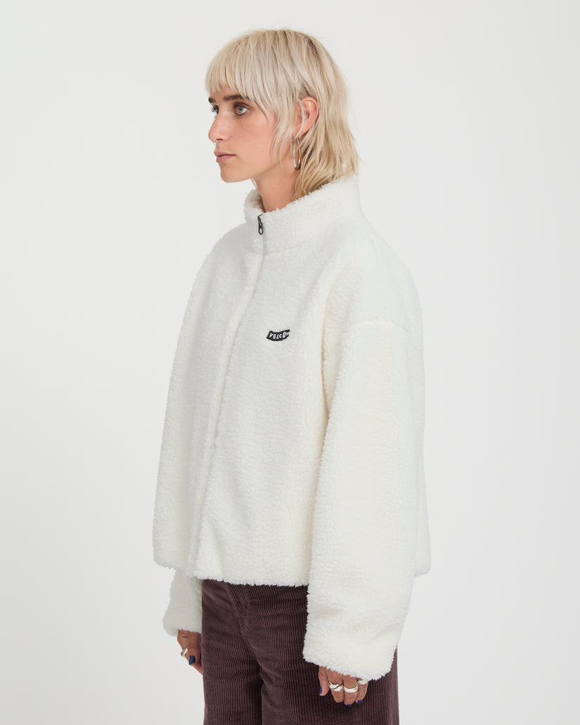 Wylding Out Sherpa Jacke - Off White