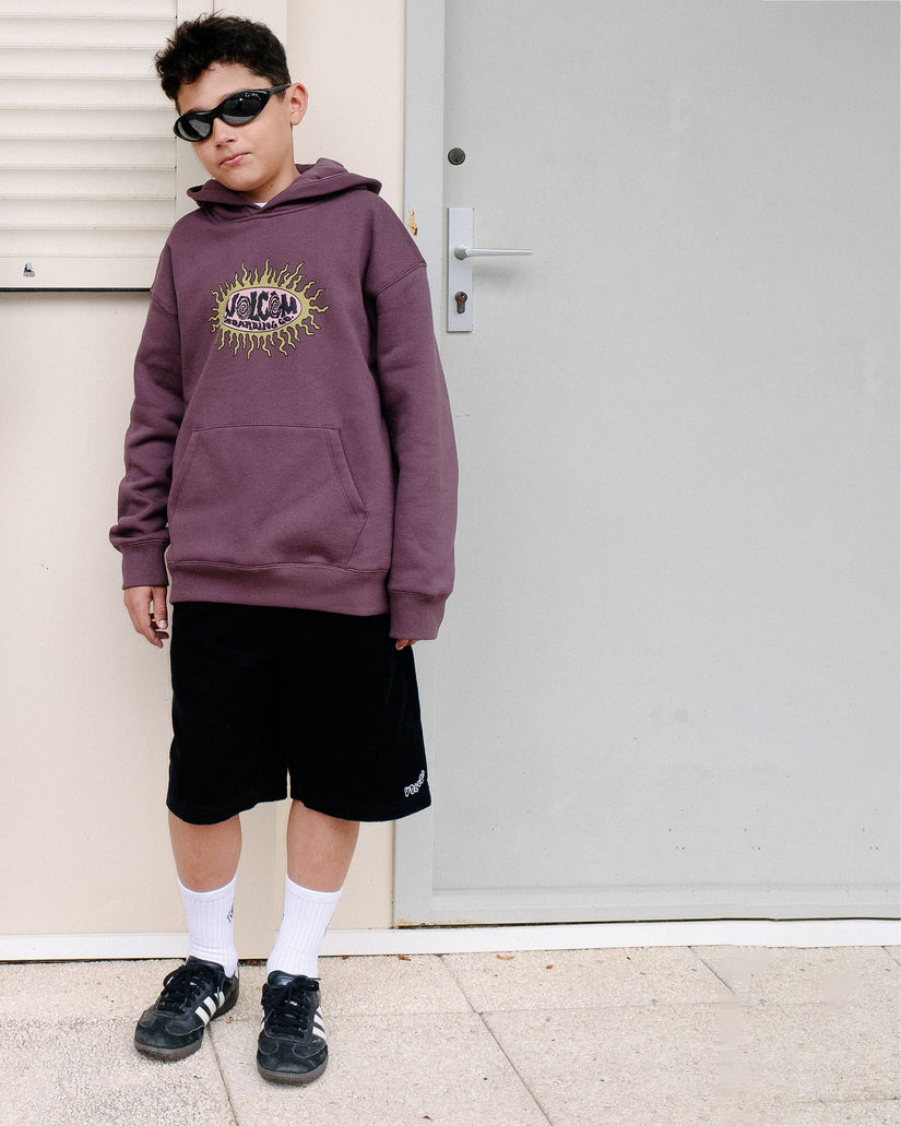 Outer Spaced Elasticated Waist Corduroy Shorts - Black - (KINDER)