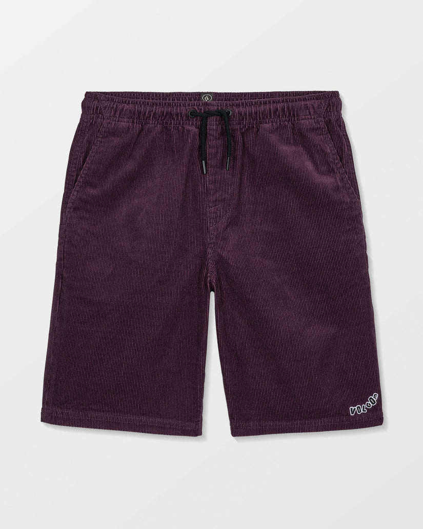Outer Spaced Elasticated Waist Corduroy Shorts - Pistol Punch - (KINDER)