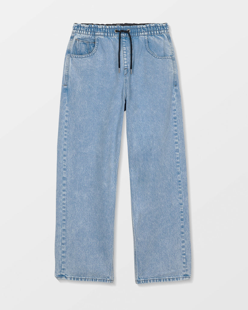 Freazy Loose Elasticated Waist Jeans - Pale Aqua - (KINDER)