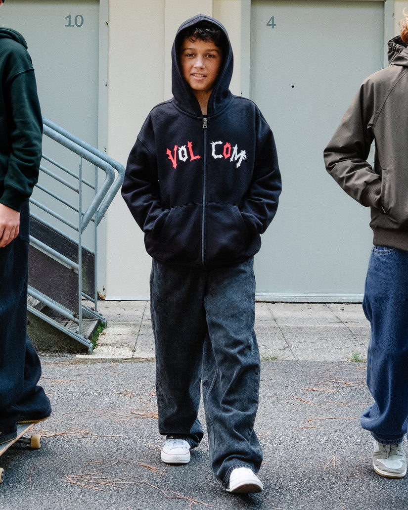 Freazy Loose Jeans - Blackity Black - (KINDER)