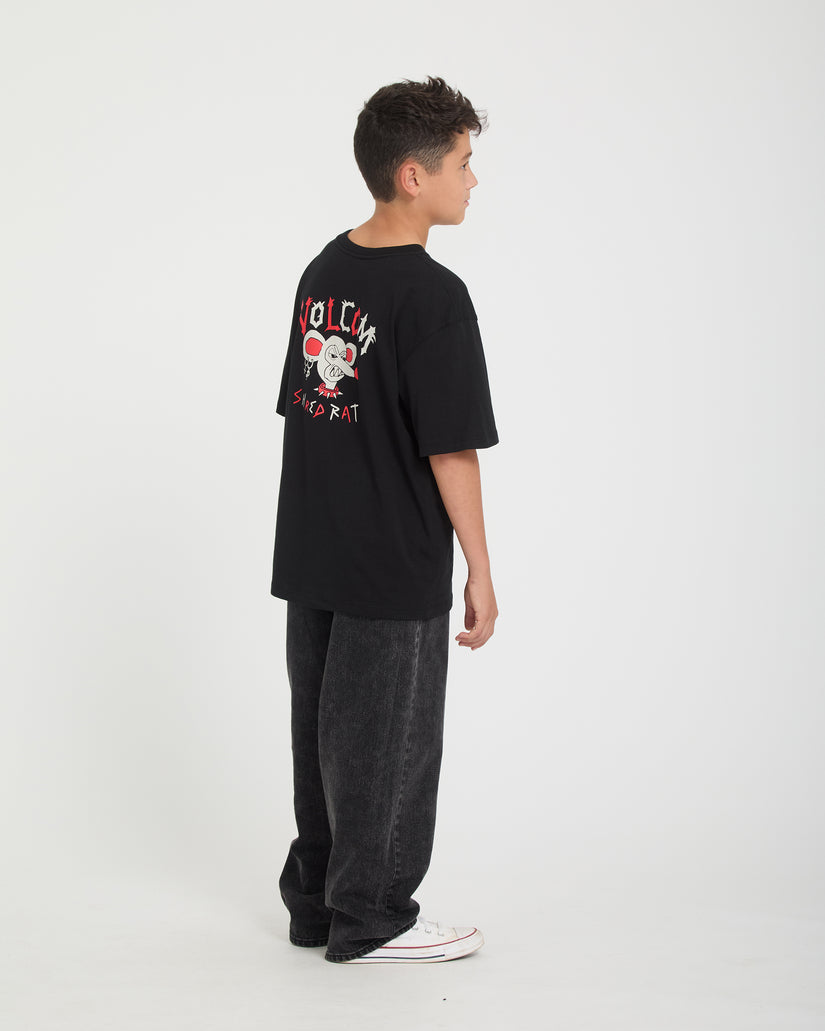 Freazy Loose Jeans - Blackity Black - (KINDER)