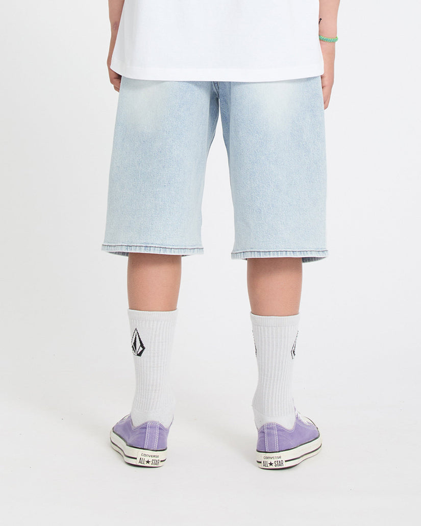 Billow Denim Shorts - Desert Dirt Indigo - (KINDER)