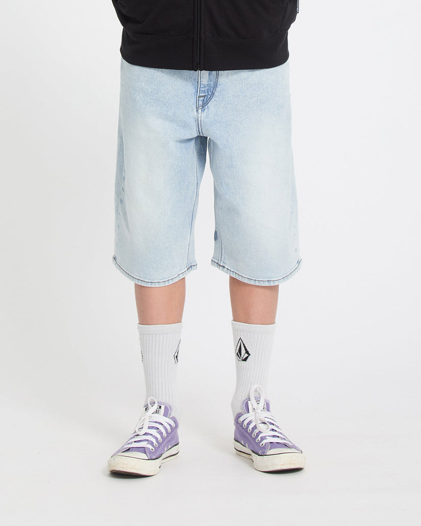 Billow Denim Shorts - Desert Dirt Indigo - (KINDER)