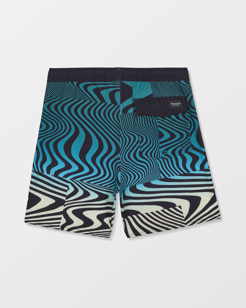Lido Print Trunk Boardshorts - Rifle Green - (KINDER)