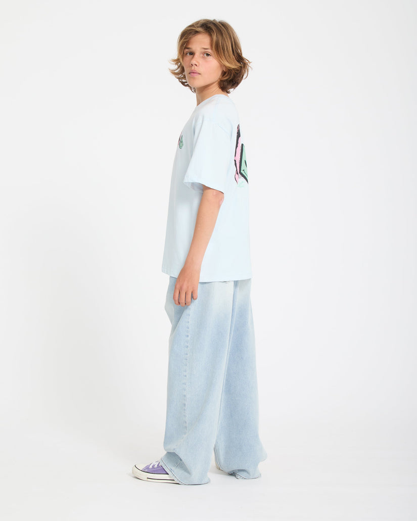 Aura T-Shirt - Light Blue Acid - (KINDER)