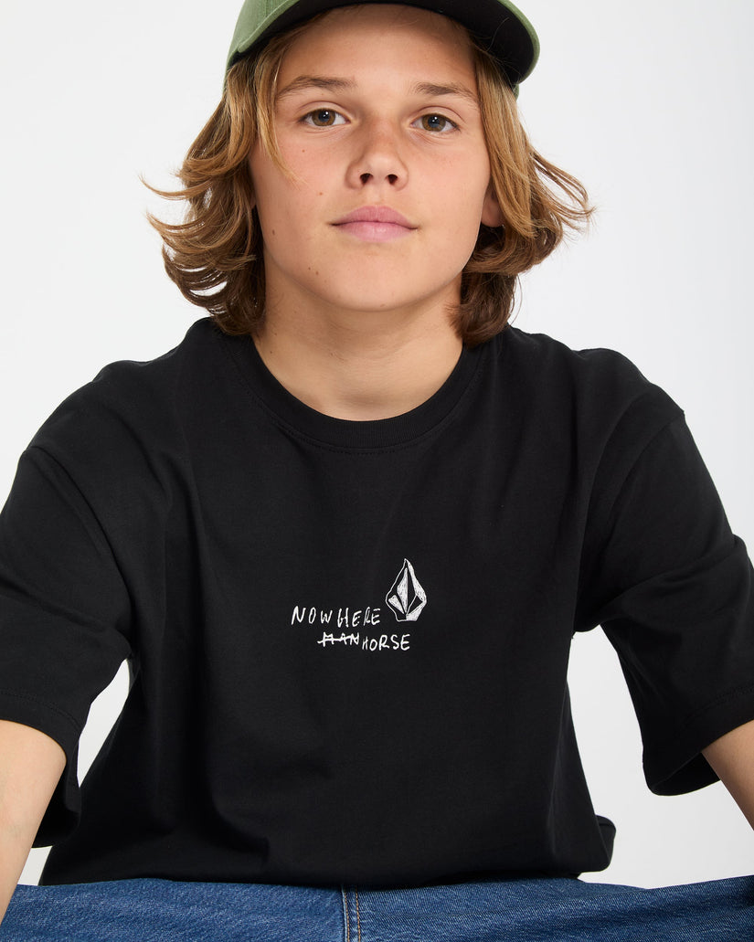Nowhere T-Shirt - Black - (KINDER)