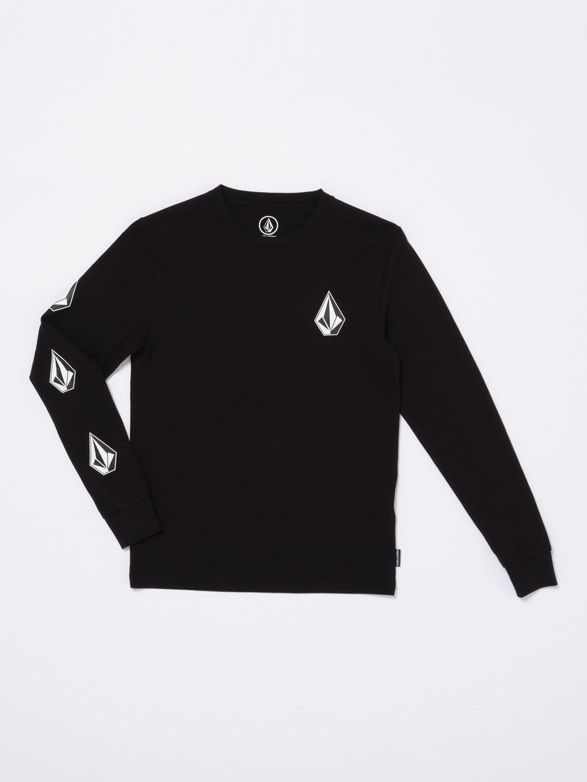 Iconic Stone T-Shirt - Black  - (KINDER)