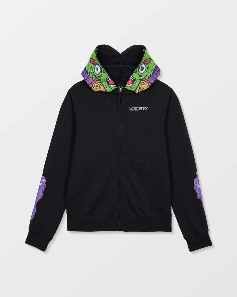 Ben Sanair Full Zip Hoodie - Black - (KINDER)