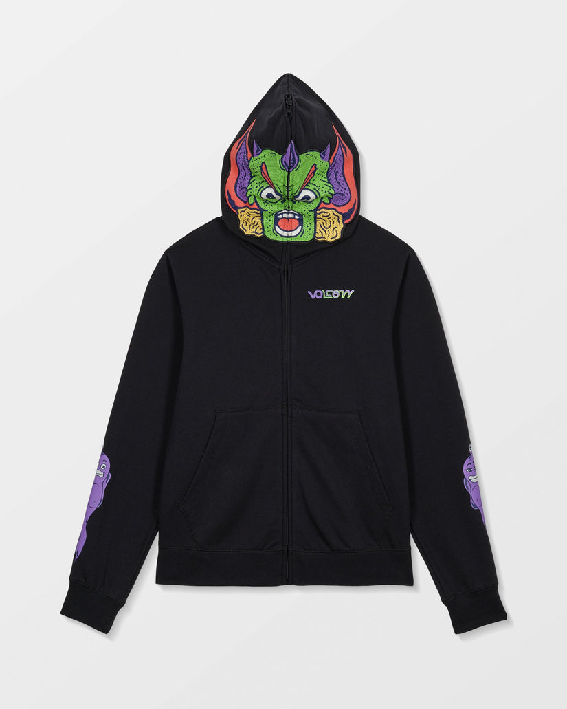 Ben Sanair Full Zip Hoodie - Black - (KINDER)