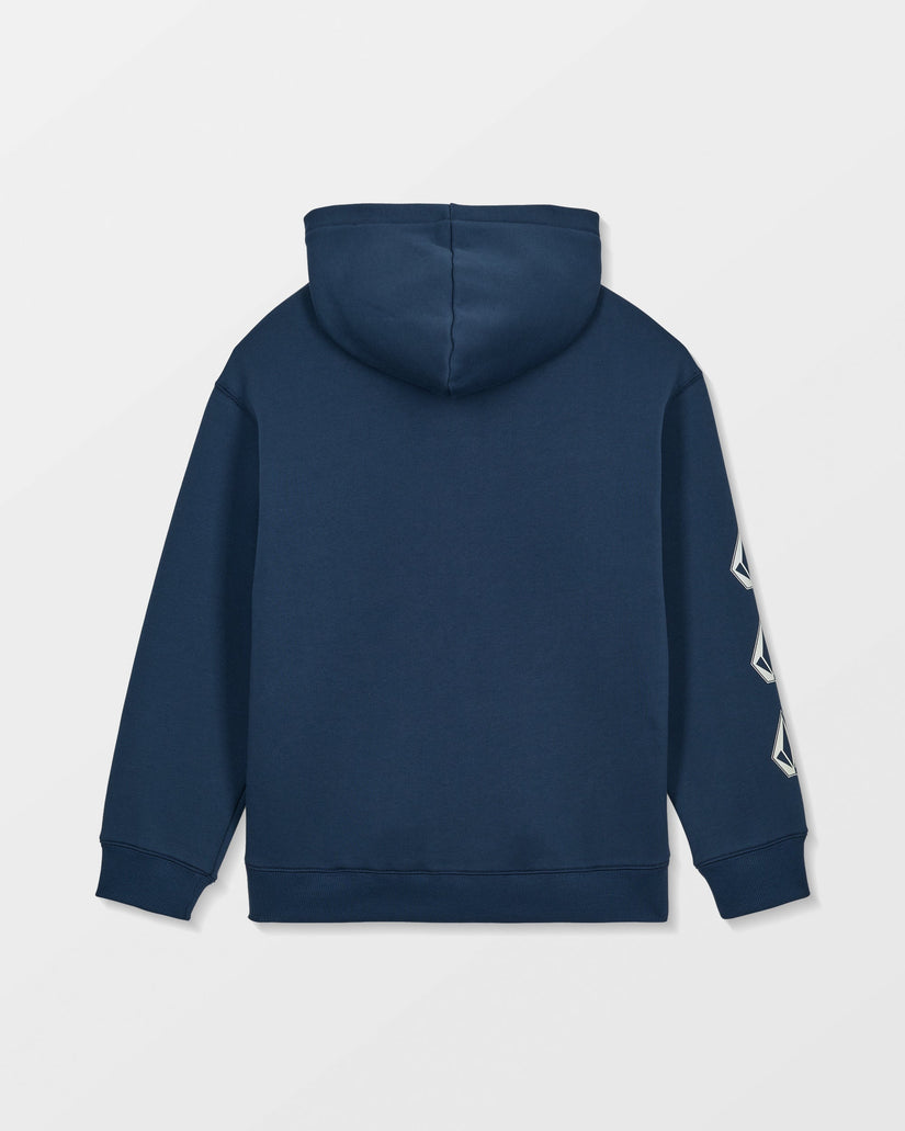 Iconic Stone Gid Zip Hoodie - Dust Bowl Indigo - (KINDER)