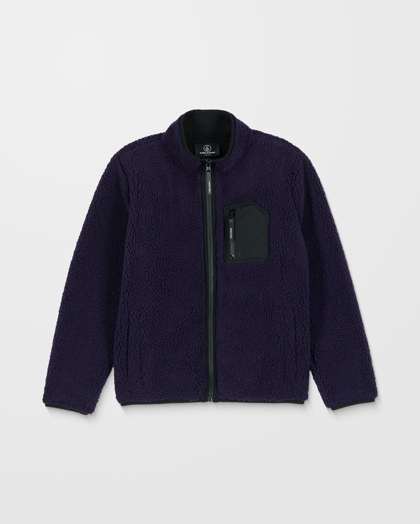 Muzzer Fuzzar Zip Sweatshirt - Dark Purple - (KINDER)