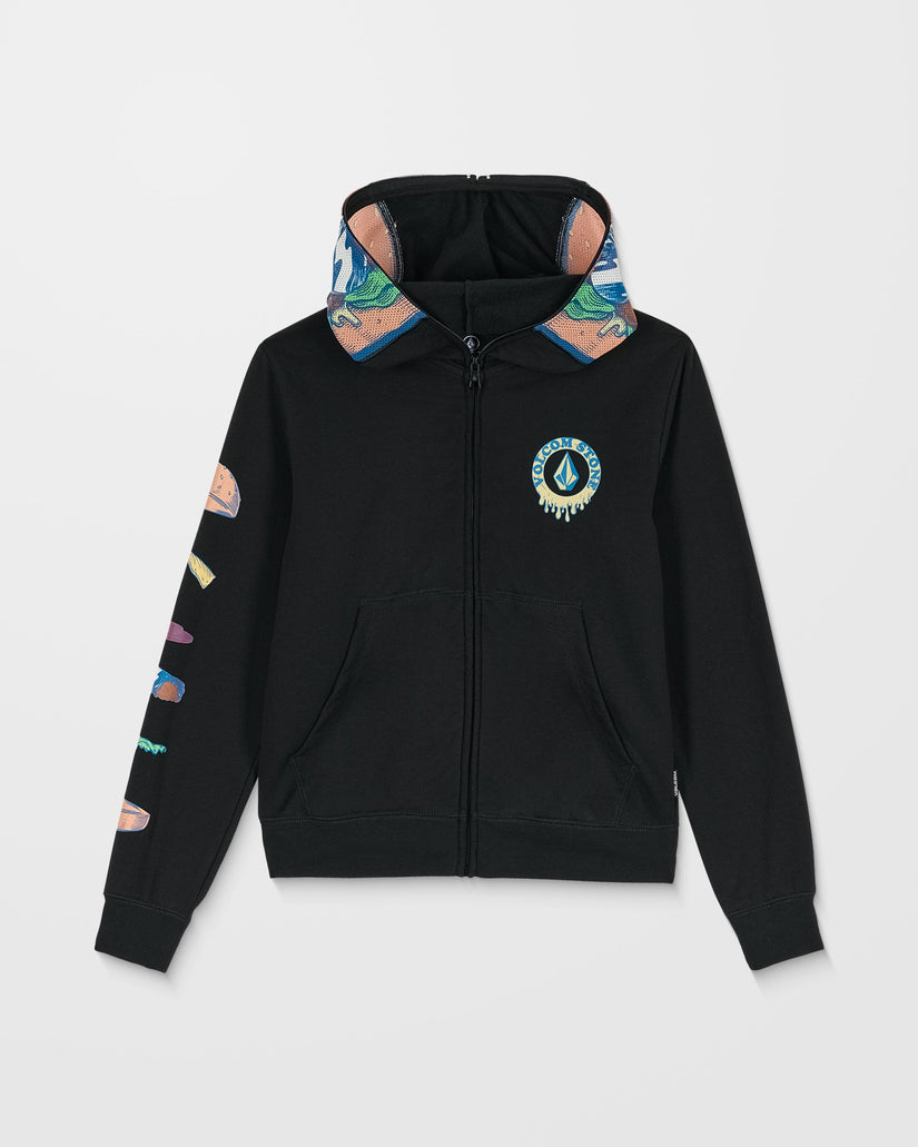 Burgstone Full Zip Up Hoodie - Black - (KINDER)