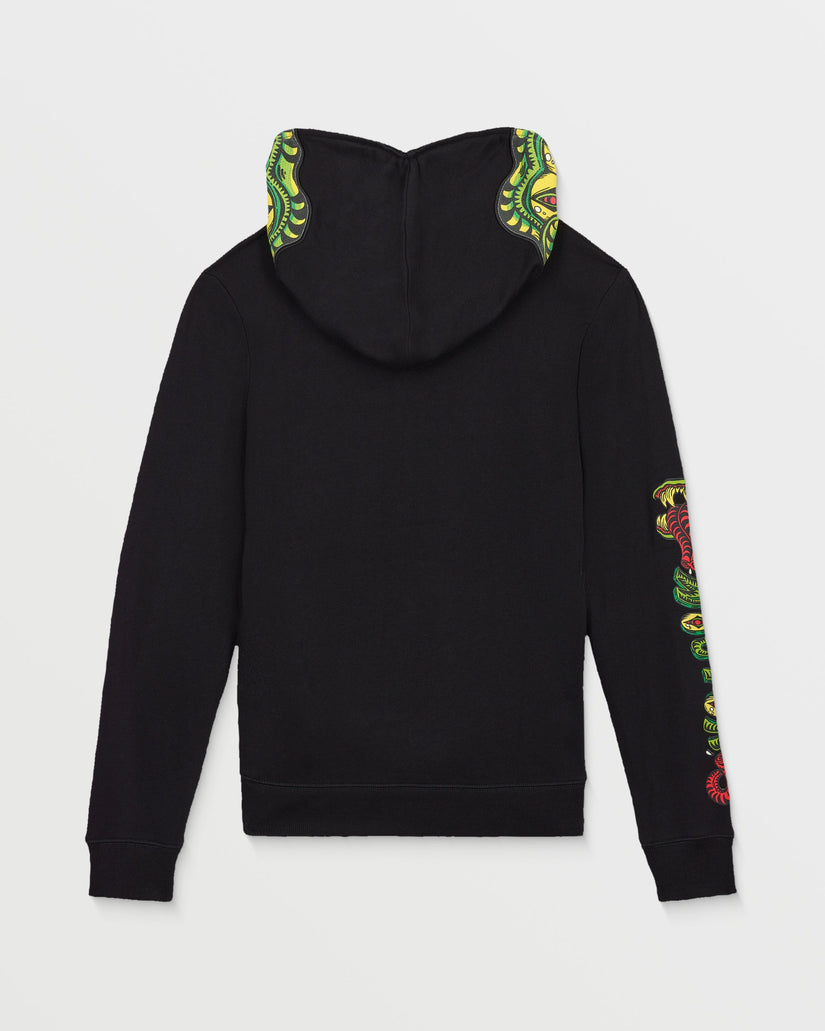 Snaky Zip Hoodie - Black - (KINDER)