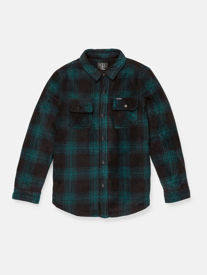 Bowered Fleece Überhemd - Evergreen  - (KINDER)