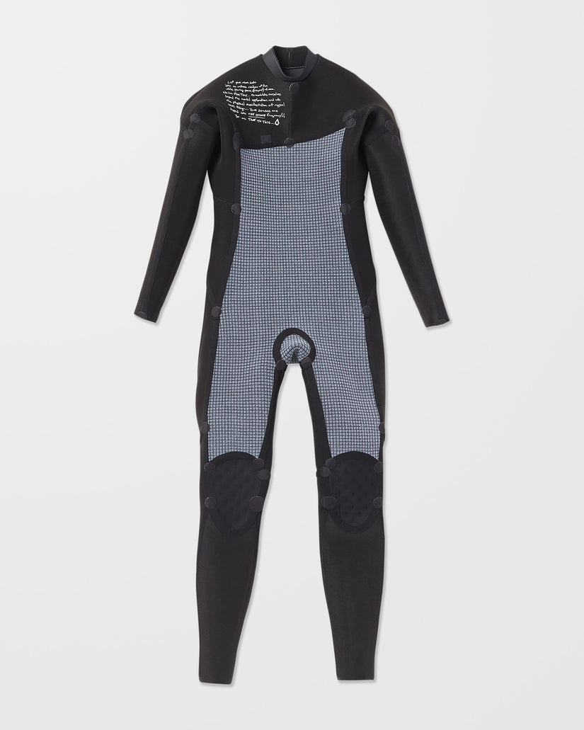 3/2Mm Chest Zip Neoprenanzug - Charcoal - (KINDER)