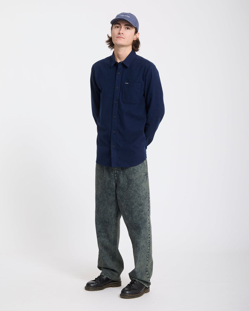 Full Stone Washed Adj Kappe - Marine
