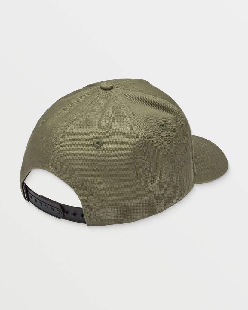 Embossed Stone Adj Kappe - LIGHT OLIVE