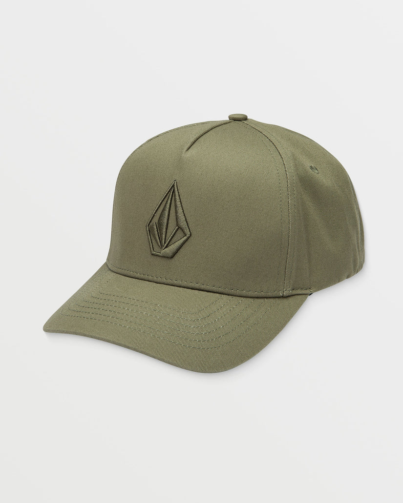 Embossed Stone Adj Kappe - LIGHT OLIVE