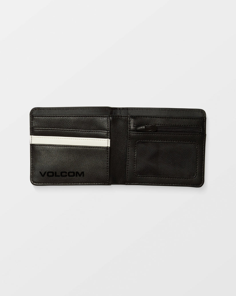 Slim Stone Große Brieftasche - Black