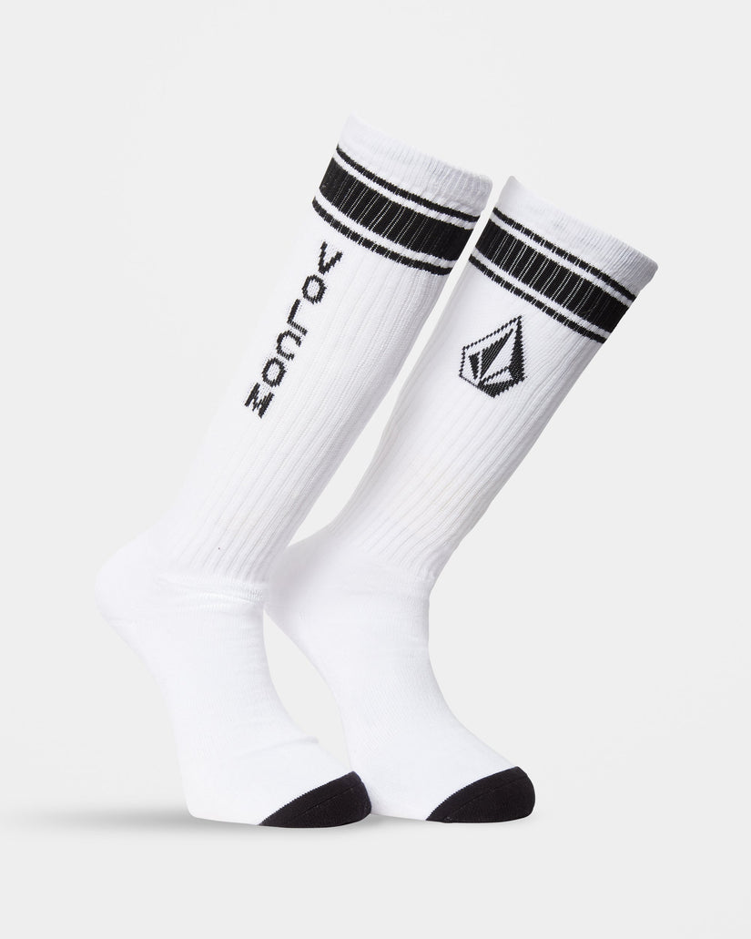 High Stripe Socken - White