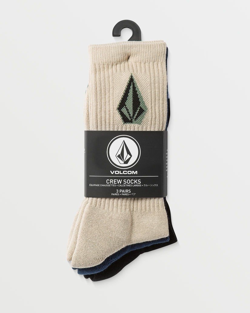 Full Stone Mix Socken (3er Packung) - PALE KHAKI