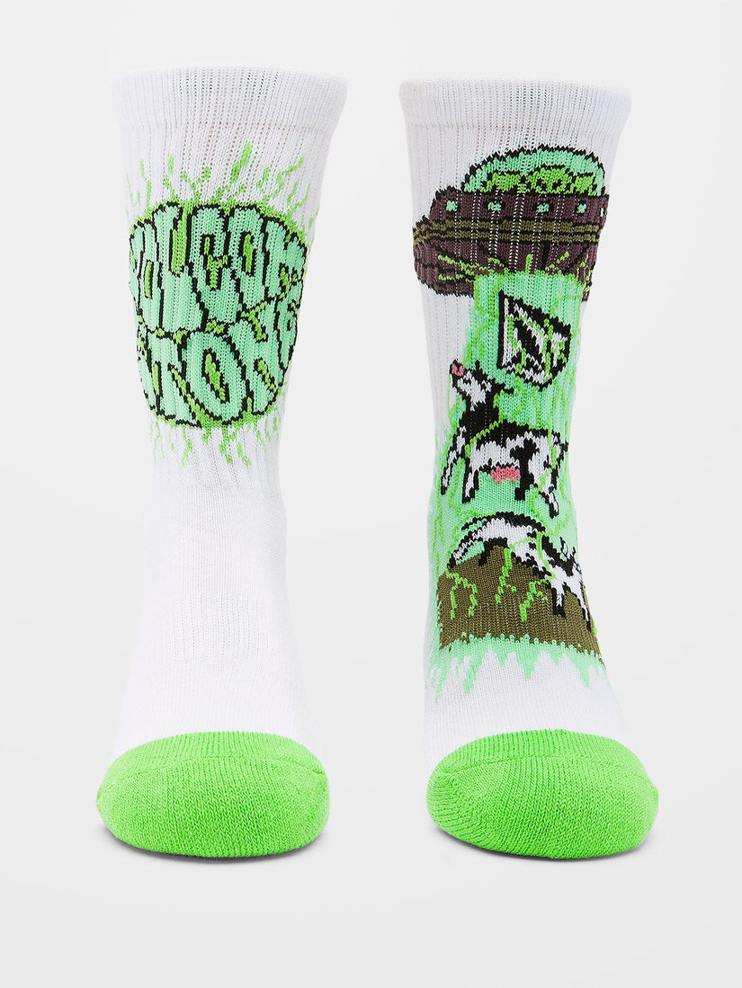 Udder Space Socken - White  - (KINDER)