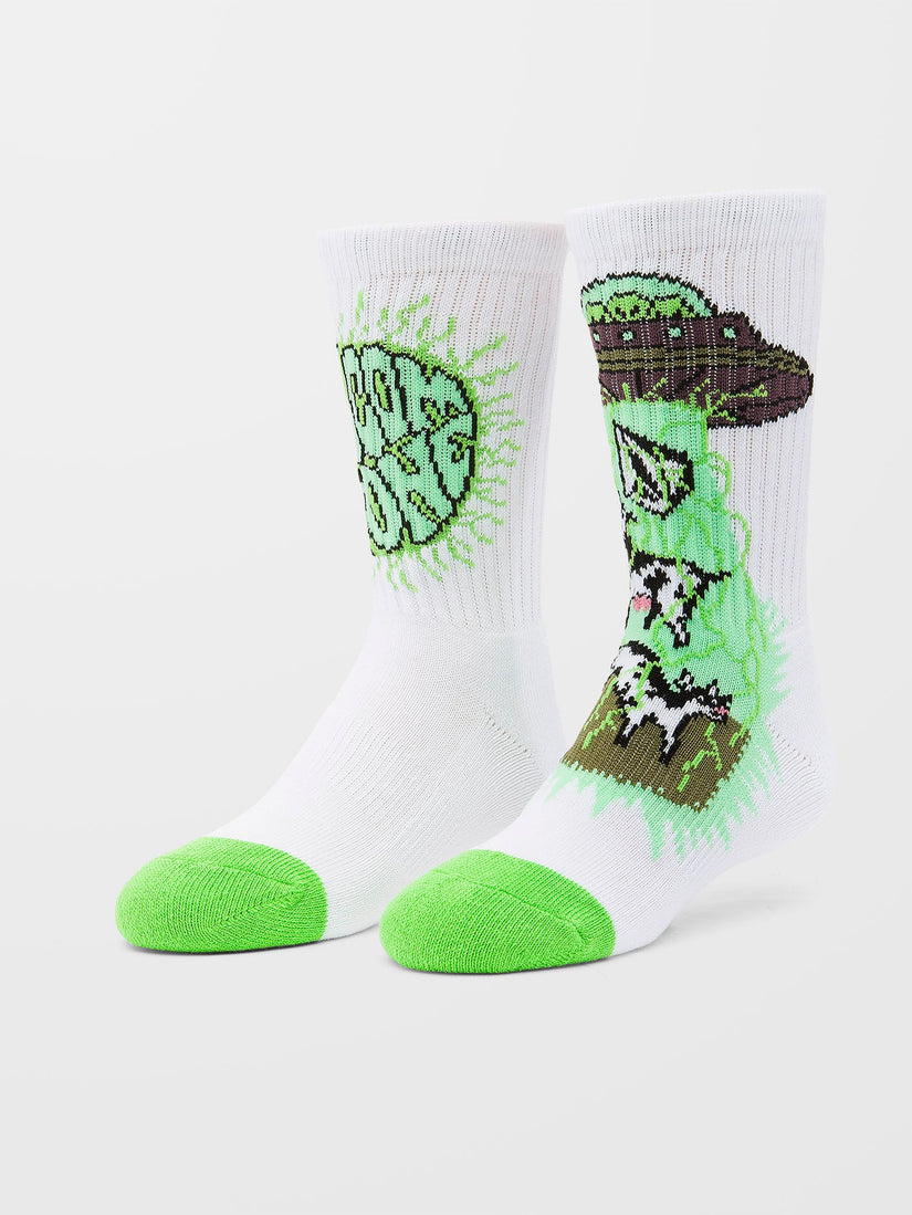Udder Space Socken - White  - (KINDER)