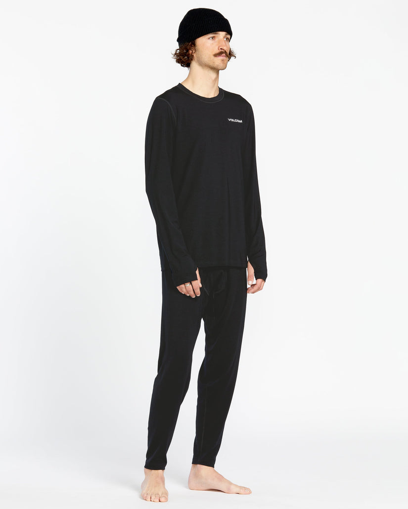 M Merino Blend Basisschicht-Hose - Black