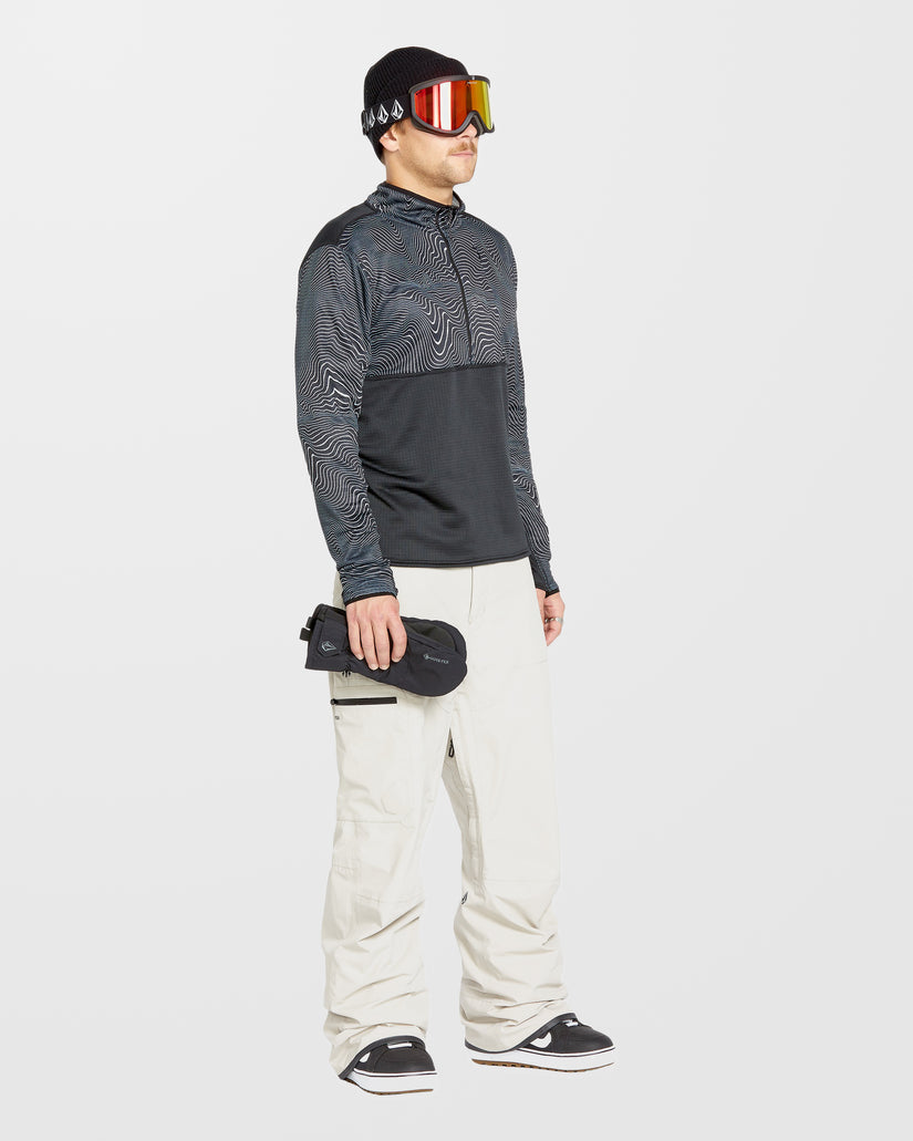 Gridlock Second Layer Fleece Pullover - Black Print