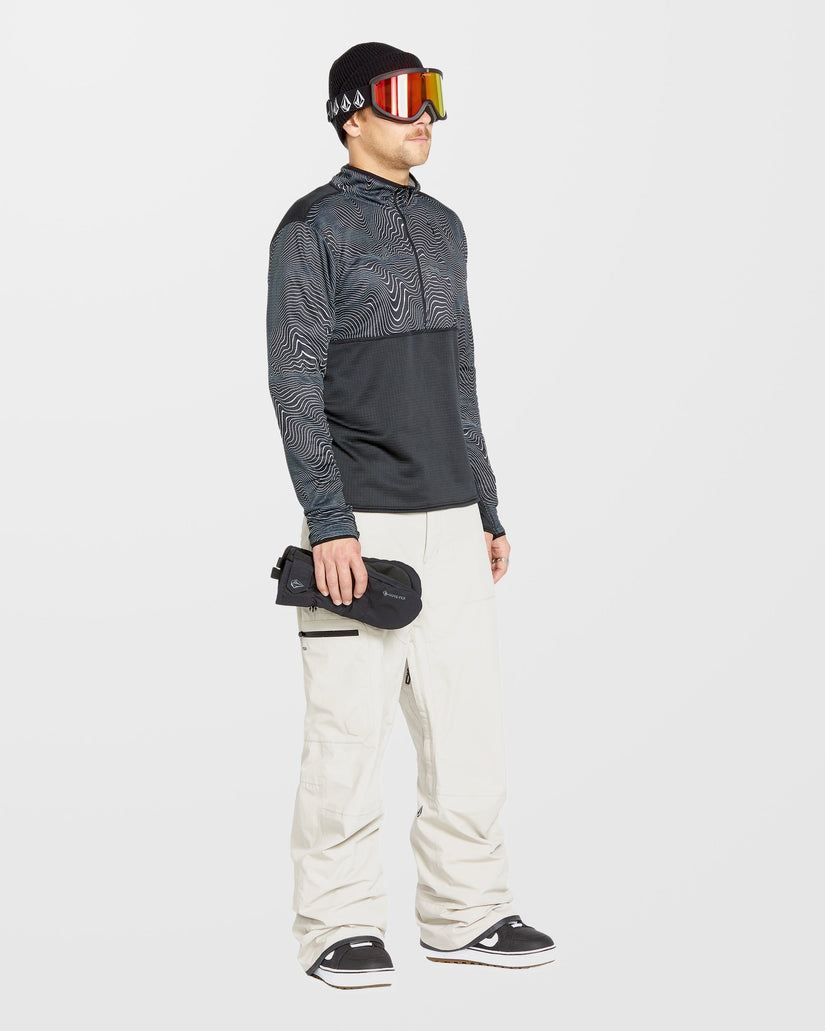 Gridlock Second Layer Fleece Pullover - Black Print